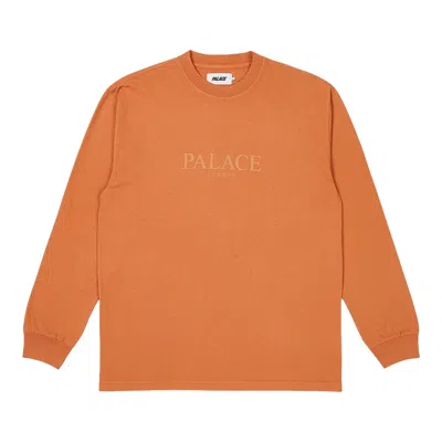 Pre-owned Palace Washed London Long-sleeve 'melted Sugar' In Orange