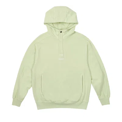 Pre-owned Palace Washed Terry 1/4 Placket Hood 'mojito' In Green