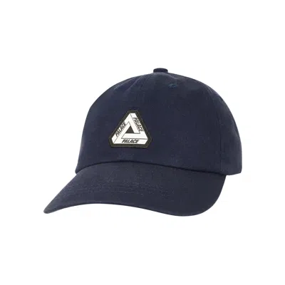 Pre-owned Palace Washed Twill Tri-ferg 6-panel 'navy' | Blue | Men's Size Onesize