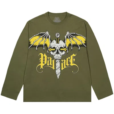 Pre-owned Palace Wingspan Long-sleeve 'green' | Men's Size M