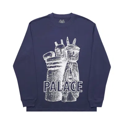 Pre-owned Palace Winz Longsleeve 'navy' | Blue | Men's Size S
