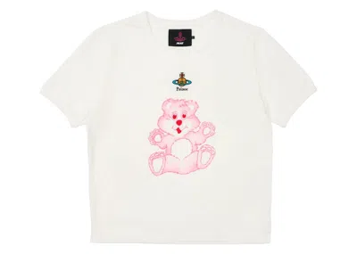 Pre-owned Palace Women's  X Vivienne Westwood Baby Tee Shirt In Off White