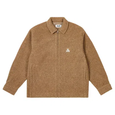 Pre-owned Palace Wooly Zip Jacket 'beige'