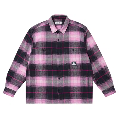 Pre-owned Palace Work Shirt 'blue/red'