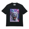 Palace X Amg Crossover T-shirt Black White Pattern Back Logo Printing Short Sleeve Unisex
