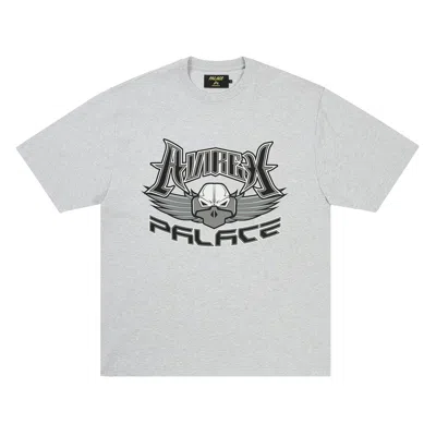 Pre-owned Palace X Avirex T-shirt 'grey Marl' | Men's Size Xl