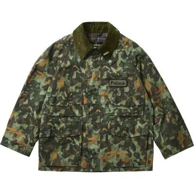 Pre-owned Palace X Barbour Bedale Casual Jacket 'kelp Forest Camo' | Green | Men's Size L