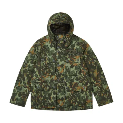 Pre-owned Palace X Barbour Field Casual Jacket 'kelp Forest Camo' | Green | Men's Size L