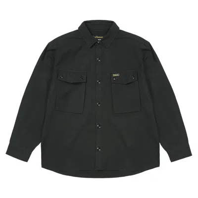 Pre-owned Palace X Barbour Officer Shirt 'black' | Men's Size M