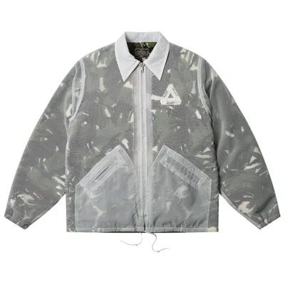 Pre-owned Palace X Beams Plus Fleece Lined Coach Jacket 'camo' In Multi-color