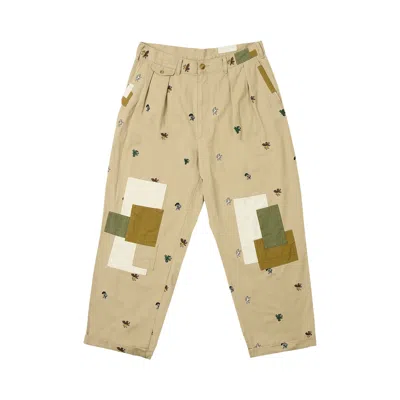Pre-owned Palace X Beams Plus Pleated Twill Trousers 'beige' | Tan | Men's Size S