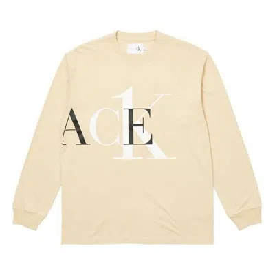 Palace X Calvin Klein Ss22 Long Sleeve Shirt 'yellow' In Neutral