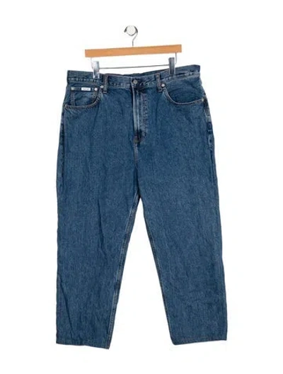 Pre-owned Palace X Calvin Klein Straight-leg Jeans In Blue
