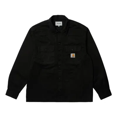 Palace X Carhartt Wip Fw23 Logo Long Sleeve Shirt 'black'