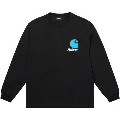 Pre-owned Palace X Carhartt Wip Logo Long-sleeve 'black' | Men's Size M