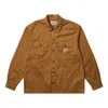 Palace X Carhartt Wip Longsleeve Master Shirt 'hamilton Brown'