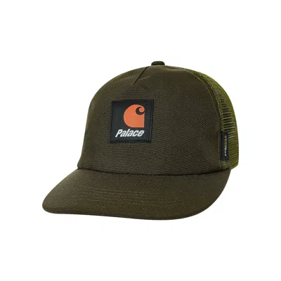 Pre-owned Palace X Carhartt Wip Trucker 'plant' | Green | Men's Size Onesize
