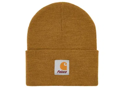 Pre-owned Palace X Carhartt Wip Watch Hat In Hamilton Brown