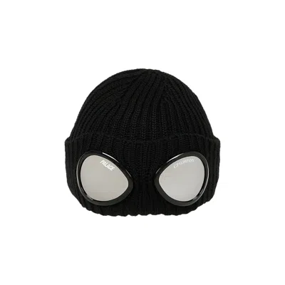 Pre-owned Palace X C.p. Company Peak Goggle Beanie 'black' | Men's Size Onesize
