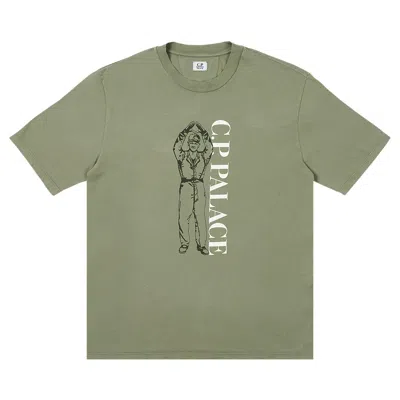 Pre-owned Palace X C.p. Company T-shirt 'olive' | Green | Men's Size Xl
