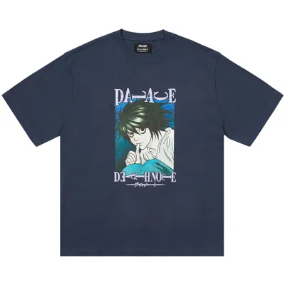 Pre-owned Palace X Death Note T-shirt 'navy' | Blue | Men's Size Xxl