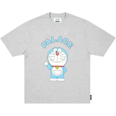 Pre-owned Palace X Doraemon T-shirt 'grey Marl' | Men's Size Xl In Gray