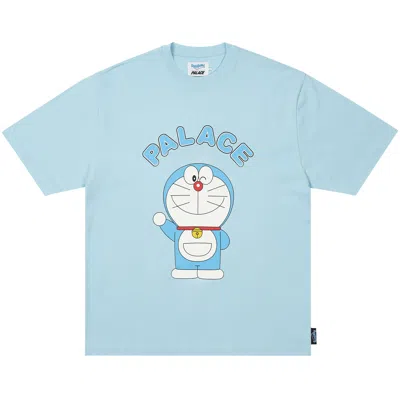 Pre-owned Palace X Doraemon T-shirt 'skyline Blue' | Men's Size M