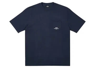 Pre-owned Palace X Engineered Garments Heavyweight T-shirt In Navy Blue