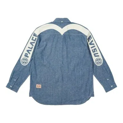 Palace X Evisu Classic Daicock Denim Shirt 'blue'