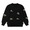 Palace X Evisu Fw21 Multi Pocket Crew Sweatshirt 'black'