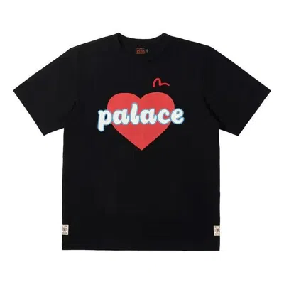 Palace X Evisu Heart T-shirt 'black'