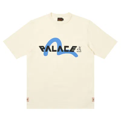 Pre-owned Palace X Evisu Logo T-shirt 'white'