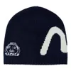 Palace X Evisu Seagull Godhead Beanie 'white' In Blue