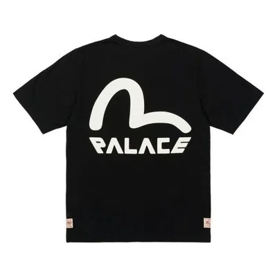 Palace X Evisu Seagull Logo T-shirt 'black'