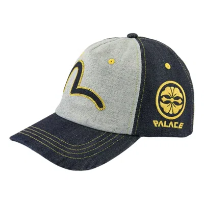 Palace X Evisu Snapback 'reverse Indigo' In Blue