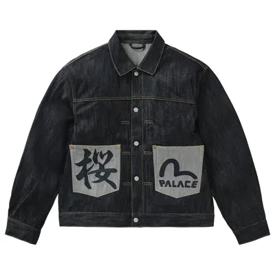 Pre-owned Palace X Evisu Type 2 Denim Jacket 'indigo' | Blue | Men's Size S