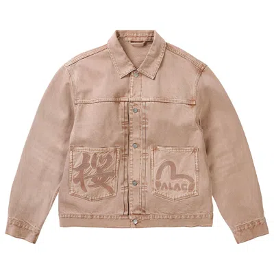 Pre-owned Palace X Evisu Type 2 Denim Jacket 'pink Wash' | Men's Size S