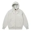 Palace X Evisu Zip Hoody Jacket 'grey Marl' In Gray