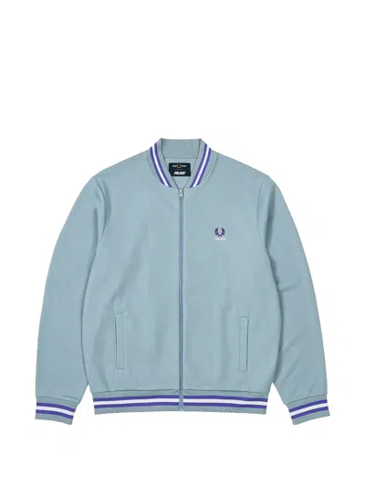 Palace X Fred Perry Logo-embroidered Track Jacket In Blue
