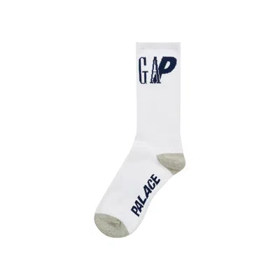 Pre-owned Palace X Gap Crew Sock 'white'