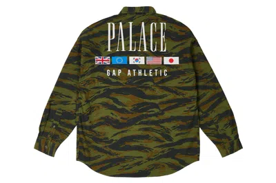 Pre-owned Palace X Gap Drop Shoulder Oxford Shirt Camo