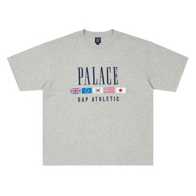 Pre-owned Palace X Gap Heavy Jersey T-shirt 'grey'