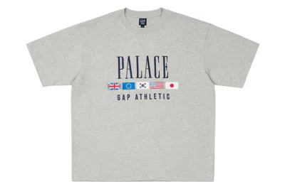 Pre-owned Palace X Gap Heavy Jersey T-shirt Grey