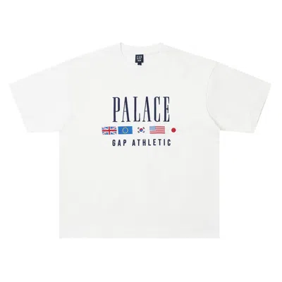 Pre-owned Palace X Gap Heavy Jersey T-shirt 'white'