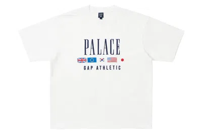 Pre-owned Palace X Gap Heavy Jersey T-shirt White
