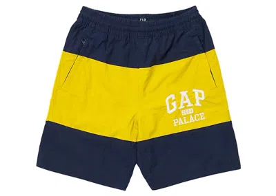 Pre-owned Palace X Gap Kids Boardshort In Blue/yellow