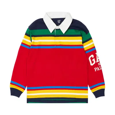 Pre-owned Palace X Gap Kids Rugby Shirt 'multicolor' | Multi-color | Kid's Size M
