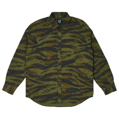 Pre-owned Palace X Gap Oxford Drop Shoulder 'camo' In Multi-color