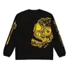 Palace X Lotties Crossover Skeleton Alphabet Pattern Round Neck Black