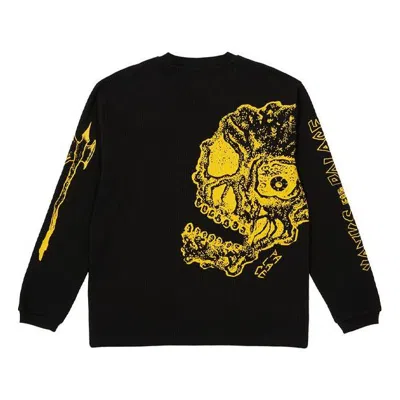 Palace X Lotties Crossover Skeleton Alphabet Pattern Round Neck Black